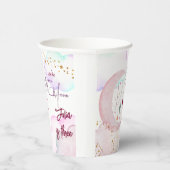 オーバーザムーンビューティフルパステル子供の誕生日 紙コップ (右)