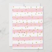オーバーザムーンピンクベビーシャワー招待状 招待状 (裏面)