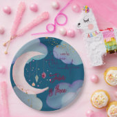 オーバーザムーンファンタジー子供の誕生日 ペーパープレート (パーティー)