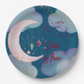 オーバーザムーンファンタジー子供の誕生日 ペーパープレート (正面)