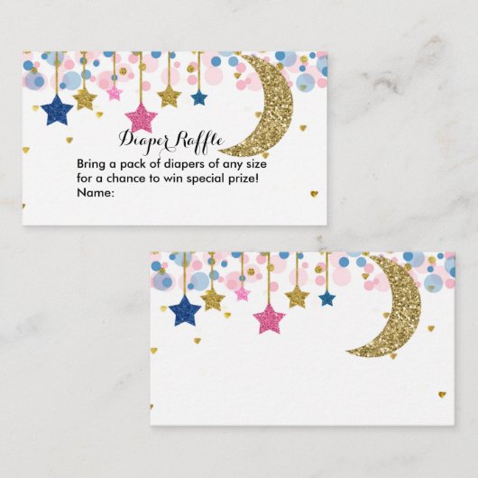 オーバーザムーンブルーピンクおむつラッフルエンクロージャC エンクロージャーカード (正面/裏面)