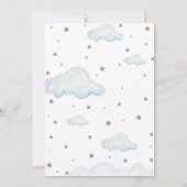 オーバーザムーンブルーベビーシャワー招待状 招待状 (裏面)