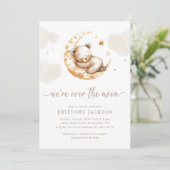 オーバーザムーンベアーベビーシャワー招待状 招待状 (スタンド正面)