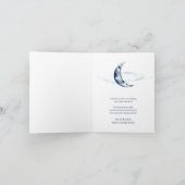 オーバーザムーンベイビーシャワー折り畳みサンキューカード サンキューカード (内部)