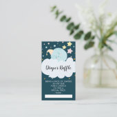 オーバーザムーンベビーシャワーおむつラッフルチケット エンクロージャーカード (スタンド正面)