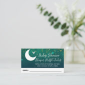 オーバーザムーンベビーシャワーおむつラッフルチケット 名刺 (スタンド正面)
