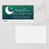 オーバーザムーンベビーシャワーおむつラッフルチケット 名刺 (正面/裏面)