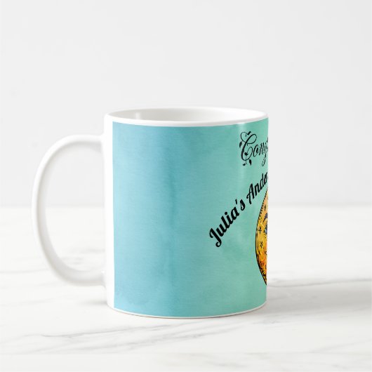 オーバーザムーンベビーシャワーお祝い コーヒーマグカップ (左)