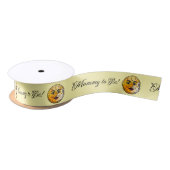 オーバーザムーンベビーシャワーお祝い サテンリボン (リール)