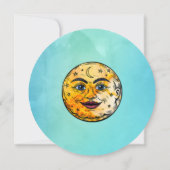 オーバーザムーンベビーシャワーお祝い サンキューカード (裏面)