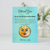 オーバーザムーンベビーシャワーお祝い サンキューカード (スタンド正面)