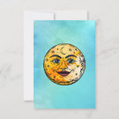 オーバーザムーンベビーシャワーお祝い サンキューカード (裏面)