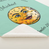 オーバーザムーンベビーシャワーお祝い シェルパブランケット (3/4)