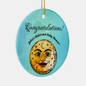 オーバーザムーンベビーシャワーお祝い セラミックオーナメント (右)