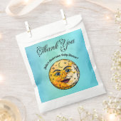 オーバーザムーンベビーシャワーお祝い フェイバーバッグ (クリップ留めされた状態)