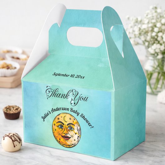 オーバーザムーンベビーシャワーお祝い フェイバーボックス