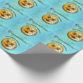 オーバーザムーンベビーシャワーお祝い ラッピングペーパー (角)