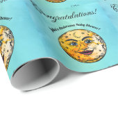 オーバーザムーンベビーシャワーお祝い ラッピングペーパー (ロールコーナー)