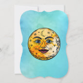 オーバーザムーンベビーシャワーお祝い 招待状 (裏面)