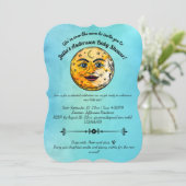 オーバーザムーンベビーシャワーお祝い 招待状 (スタンド正面)