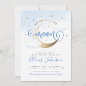 オーバーザムーンベビーシャワー招待状 招待状 (正面)