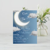 オーバーザムーンベビーシャワー招待状 招待状 (スタンド正面)