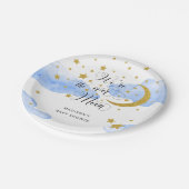 オーバーザムーンベビーシャワー紙プレート ペーパープレート (アングル)
