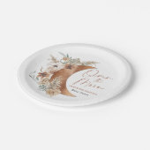 オーバーザムーンボホブライダルシャワー ペーパープレート (アングル)