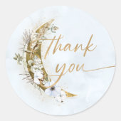 オーバーザムーンボホ金ゴールドダスト&クラウドクラシックルーン ラウンドシール (正面)