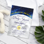 オーバーザムーン宇宙ベビーシャワー 招待状