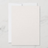 オーバーザムーン金ゴールドグリッターベビーシャワー 招待状 (裏面)