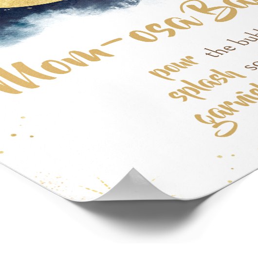 オーバーザムーン金ゴールドスターズブルーマムオーサバー ポスター (角)