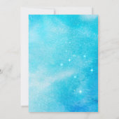 オーバーザムーン金ゴールドムーンスターズ赤ちゃんシャワー招待状 招待状 (裏面)