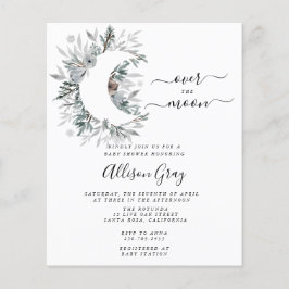 『オーバーザムーン・ベビー・シャワー』 予算チラシ| チラシ