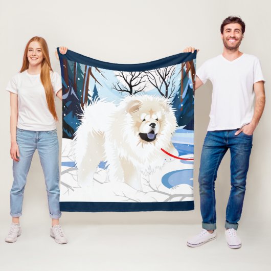 オーバーザリバークリームチャウフリースブランケット フリースブランケット (インサイチュ)