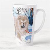 オーバーザリバーファウンチャウラテマグと文字 カフェラテマグ (右)