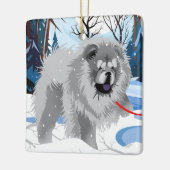 オーバーザリバーブルーチョウ2023オーナメント セラミックオーナメント (左)