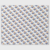 オーバーザリバーレッドチャウ包装紙 ラッピングペーパー (フラット)