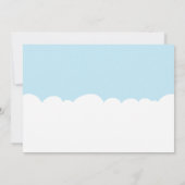 オーバーザレインボーブルーボーイ誕生日招待状 招待状 (裏面)