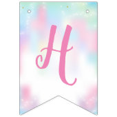 オーバーザレインボーマジカルユニコーン誕生日 バンティングフラッグ (第2の旗)