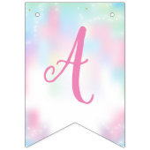 オーバーザレインボーマジカルユニコーン誕生日 バンティングフラッグ (第3の旗)