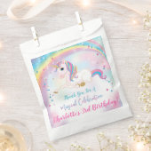 オーバーザレインボーユニコーンマジカル誕生日 フェイバーバッグ (クリップ留めされた状態)