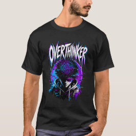 オーバーザンカー グリッチアート サイバーパンク エステティック Tシャツ