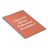 オーバーシンカーおもしろい引用文焼きシエナノートブック ノートブック (右側)