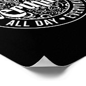 オーバーシンカーオールデイおもしろいメンタルヘルス不安 ポスター (角)