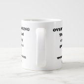 オーバーシンキングの技術 – Officeおもしろい Mous ジャンボコーヒーマグカップ (裏面)