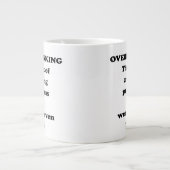 オーバーシンキングの技術 – Officeおもしろい Mous ジャンボコーヒーマグカップ (正面)