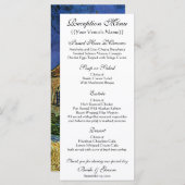 オーバースの教会ヴィンセント・ヴァン・ゴッホ結婚ズ メニュー (正面/裏面)