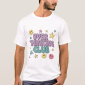 オーバースィンキングクラブTシャツ | レトロ90's Y2K ノスタルジー Tシャツ (正面)