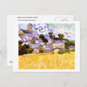 オーバーズビューウィズチャーチヴァンゴッホファインアート ポストカード (正面/裏面)